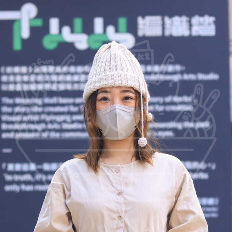 羅紋毛線帽/圍脖兩用材料包 #HT0140