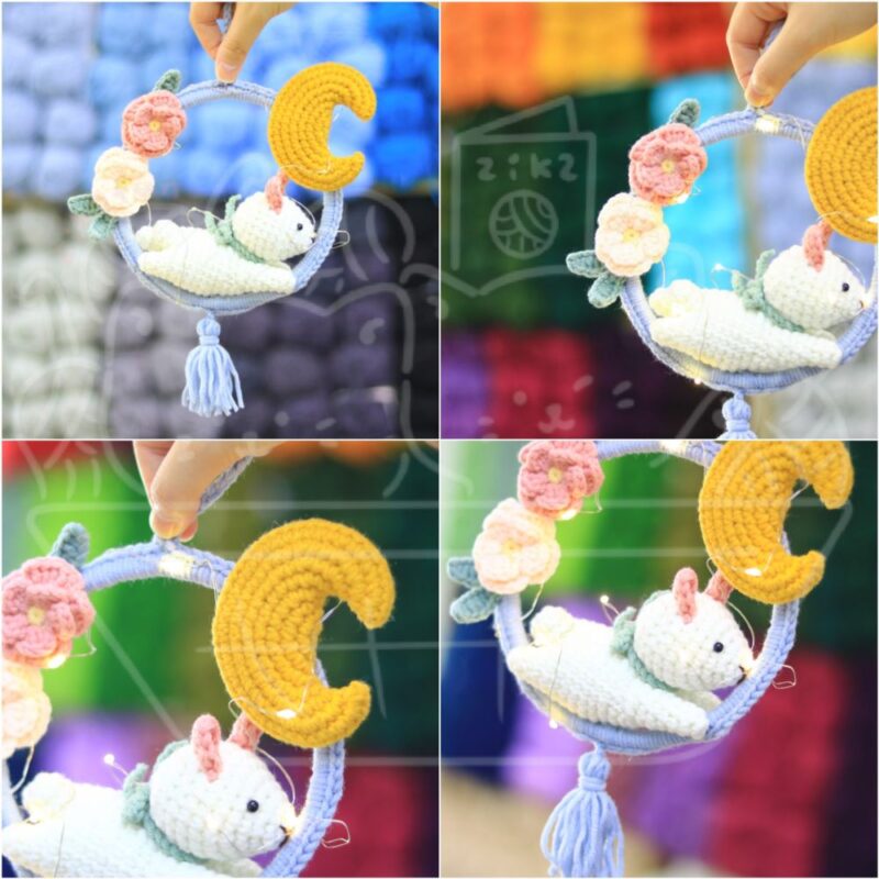 圓環奔月兔兔材料包 #ZK0738