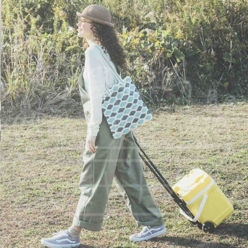 拼色海浪波紋側揹袋材料包 #SB0884